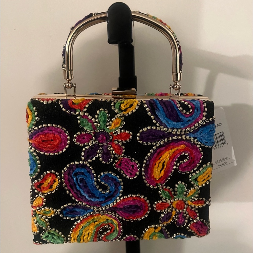 Embroidered Multicolor Handbag